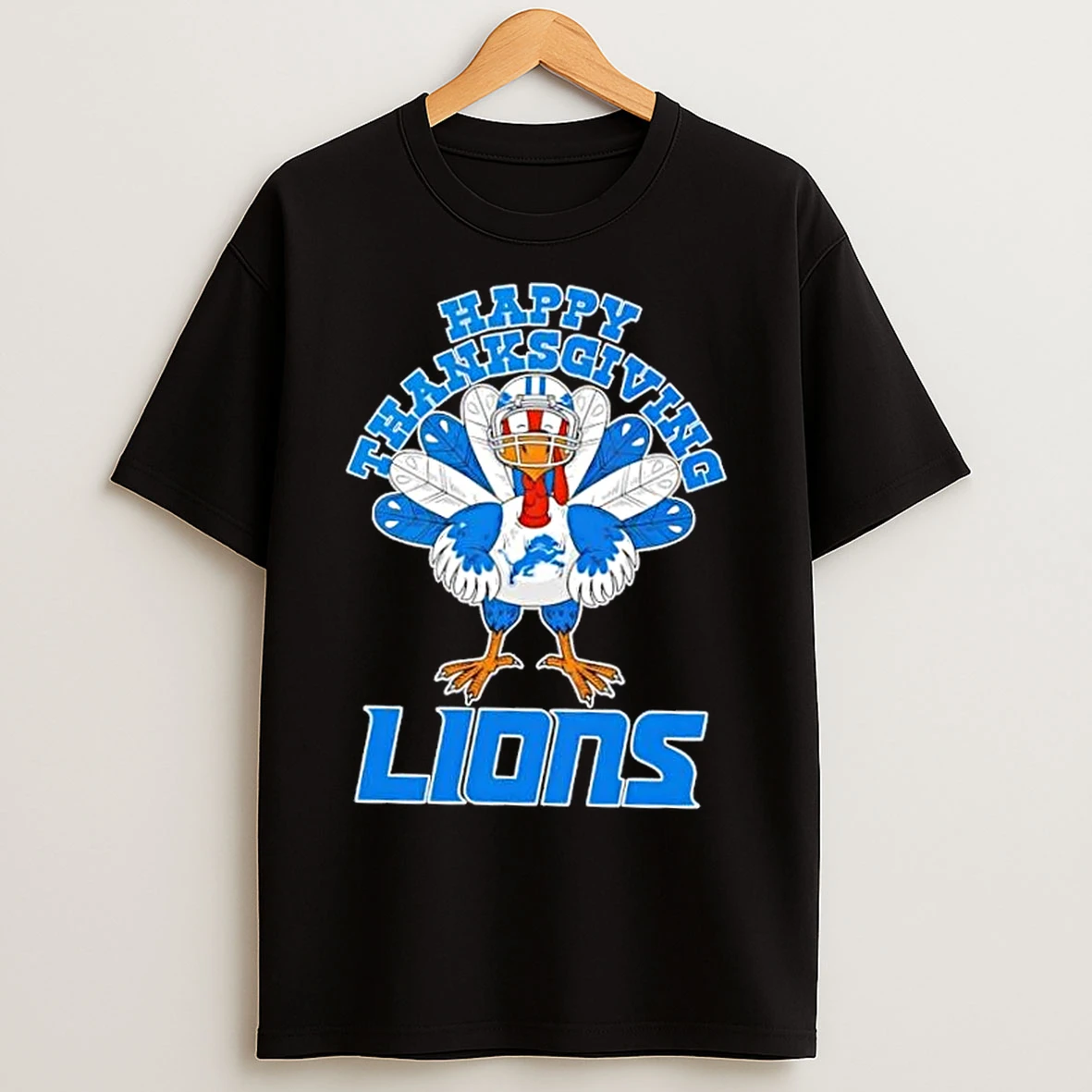Classic Detroit Lions Football X Turkey Happy Thanksgiving T Shirts