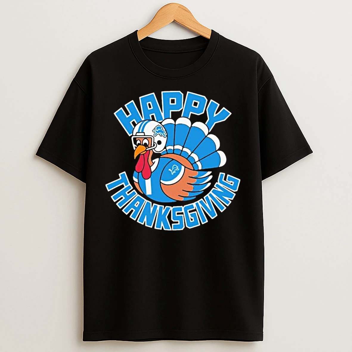Classic Detroit Lions Turkey Happy Thanksgiving 2025 T Shirts