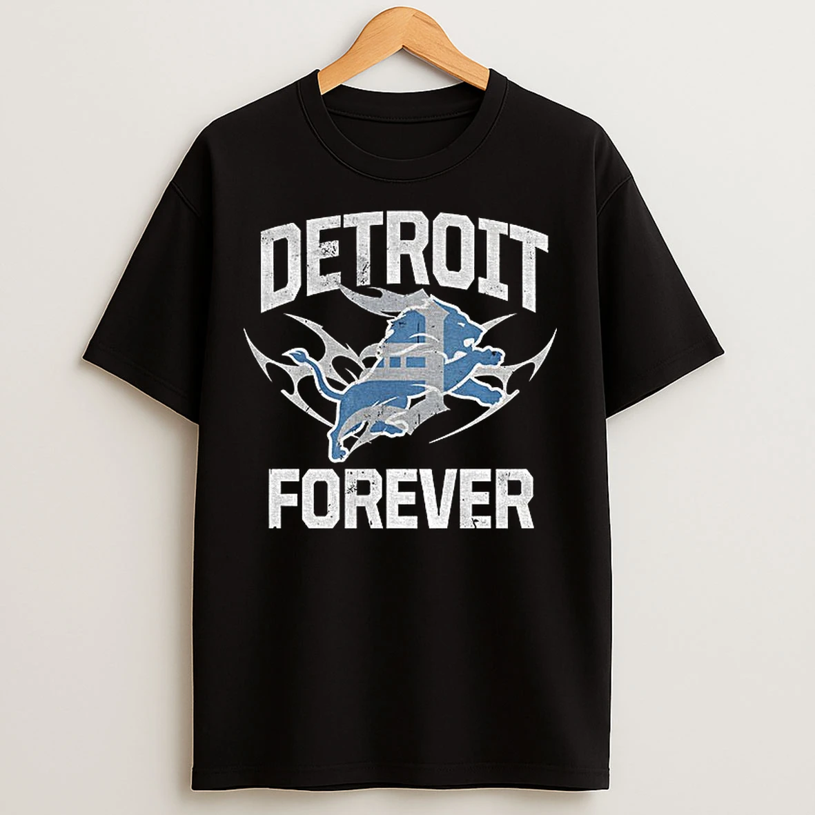 Classic Detroit Lions X Eminem Detroit Forever T Shirts