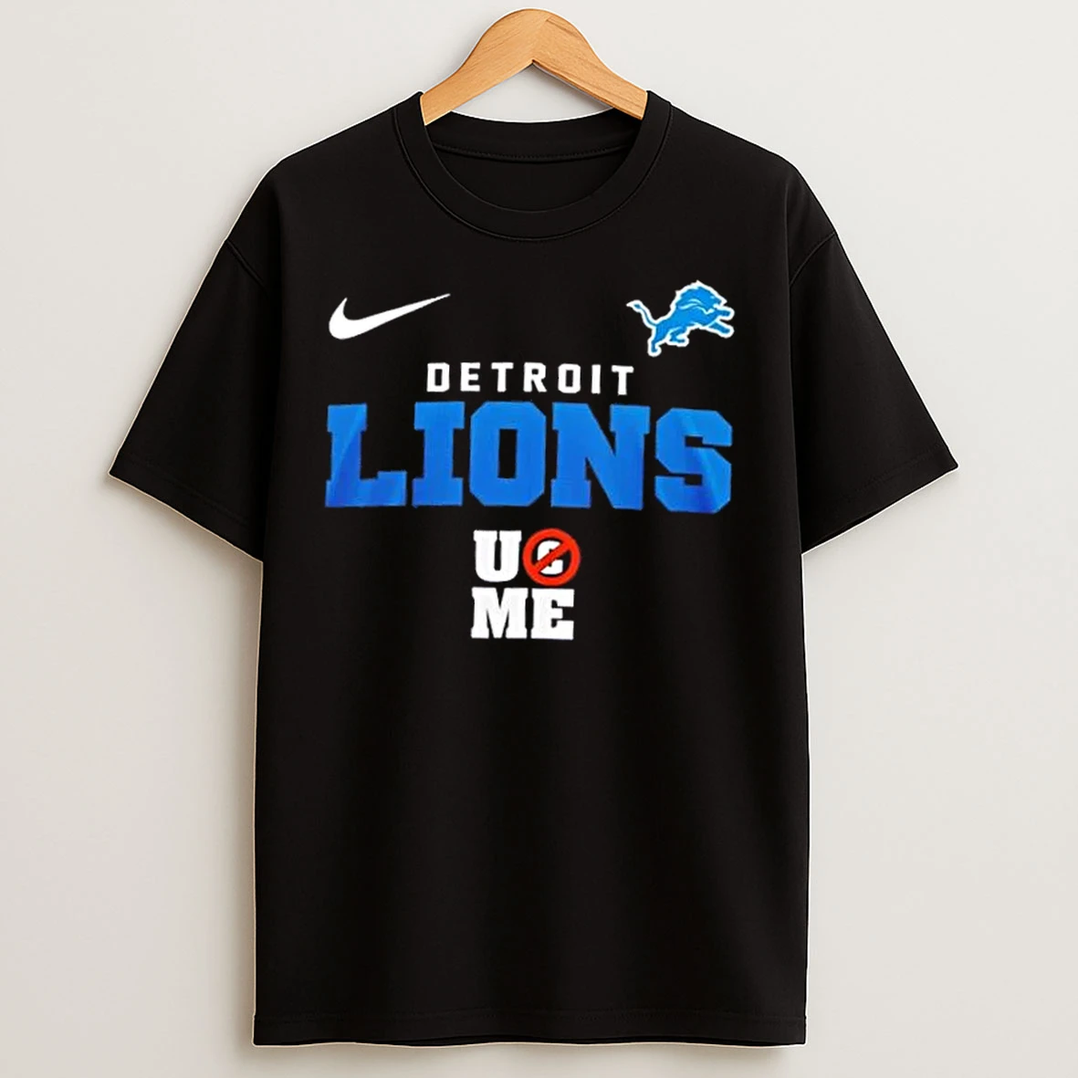 Classic Detroit Lions X Ucme John Cena Never Give Up T Shirts