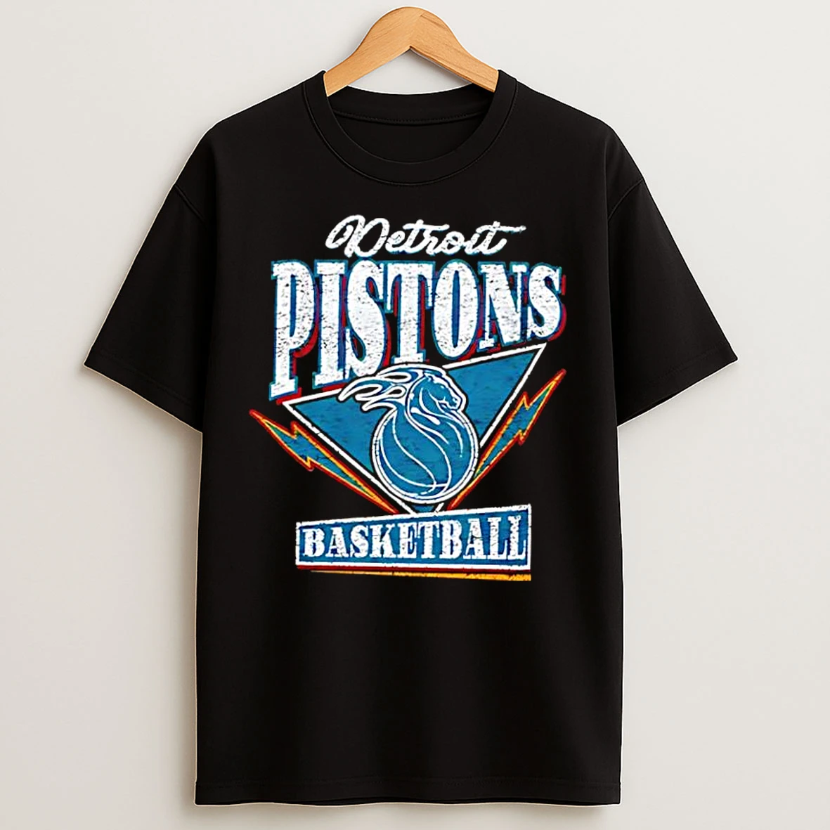 Classic Detroit Pistons Basketball 2025 26 Retro Style T Shirts