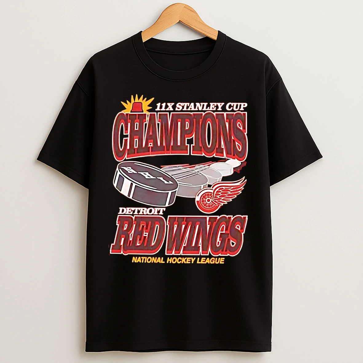 Classic Detroit Red Wings 11x Stanley Cup T Shirts