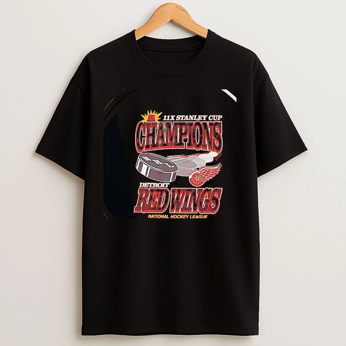 Classic Detroit Red Wings 11x Stanley Cup Chriast T Shirts