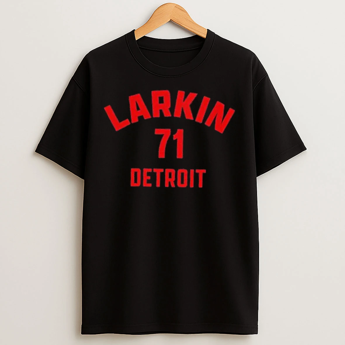 Classic Detroit Red Wings Dylan Larkin Detroit Name And Number 71 T Shirts