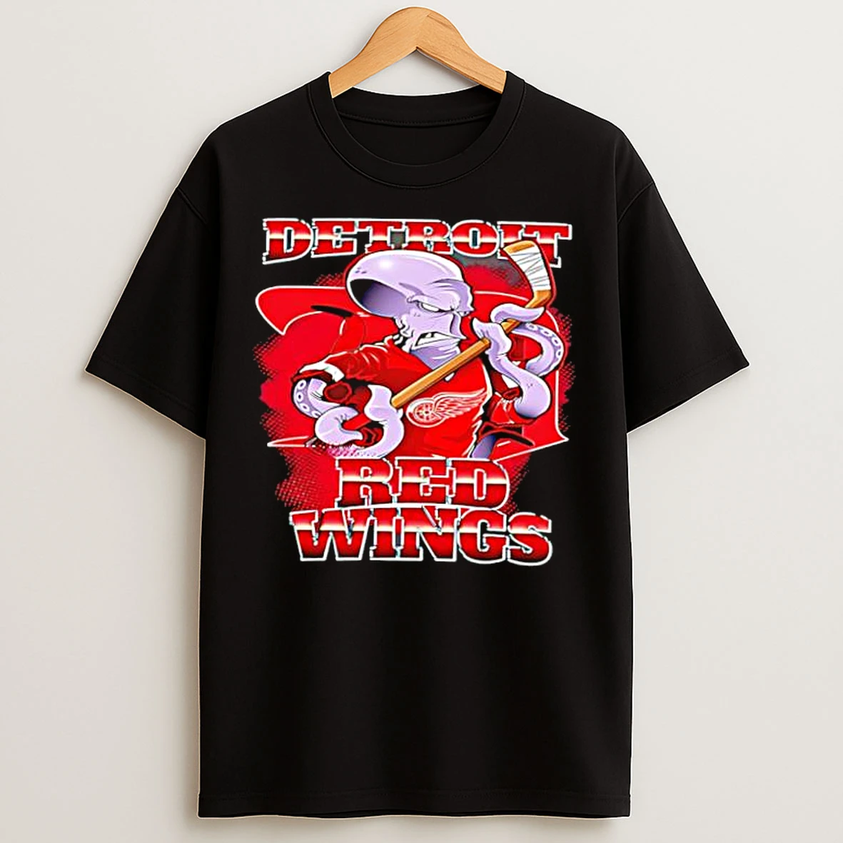 Classic Detroit Red Wings Octopus Devil Stylish T Shirts