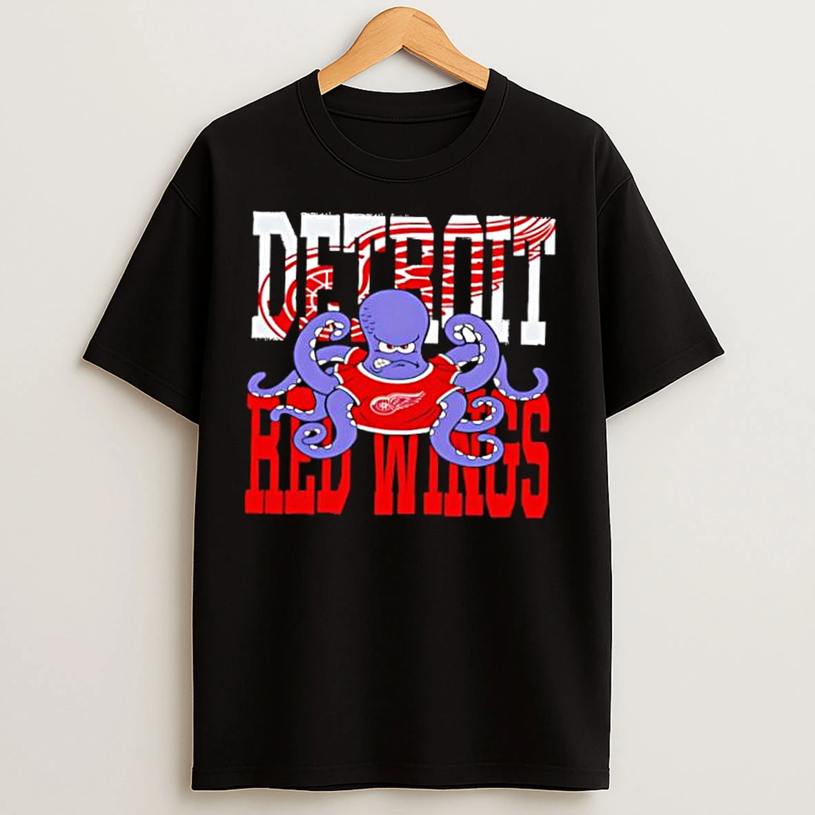 Classic Detroit Red Wings Octopus Stylish T Shirts