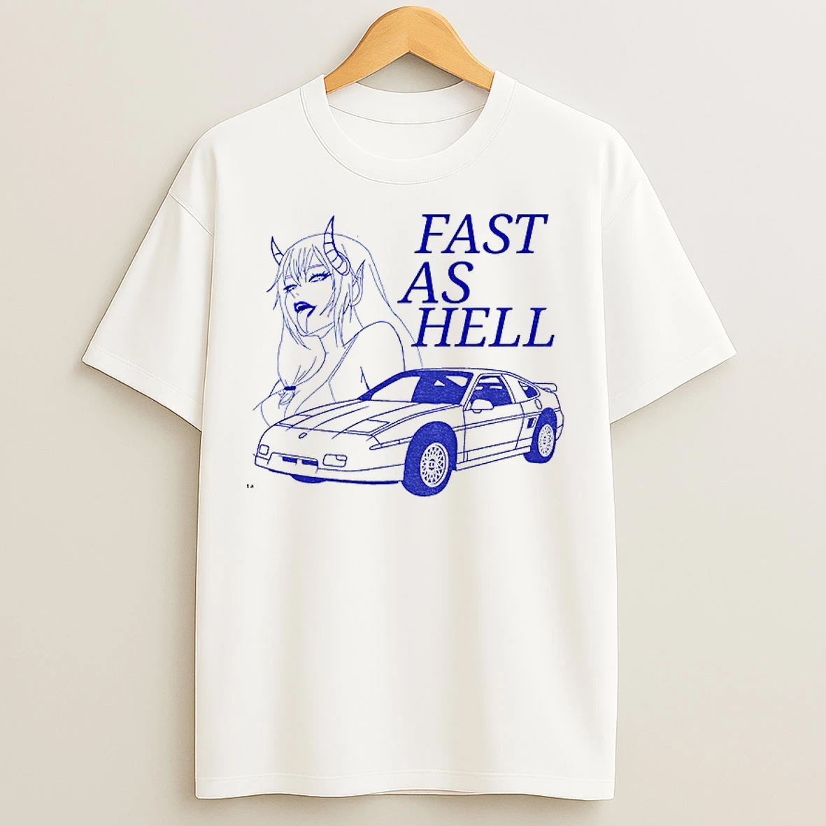 Classic Devil Girl Fast As Hell T Shirts