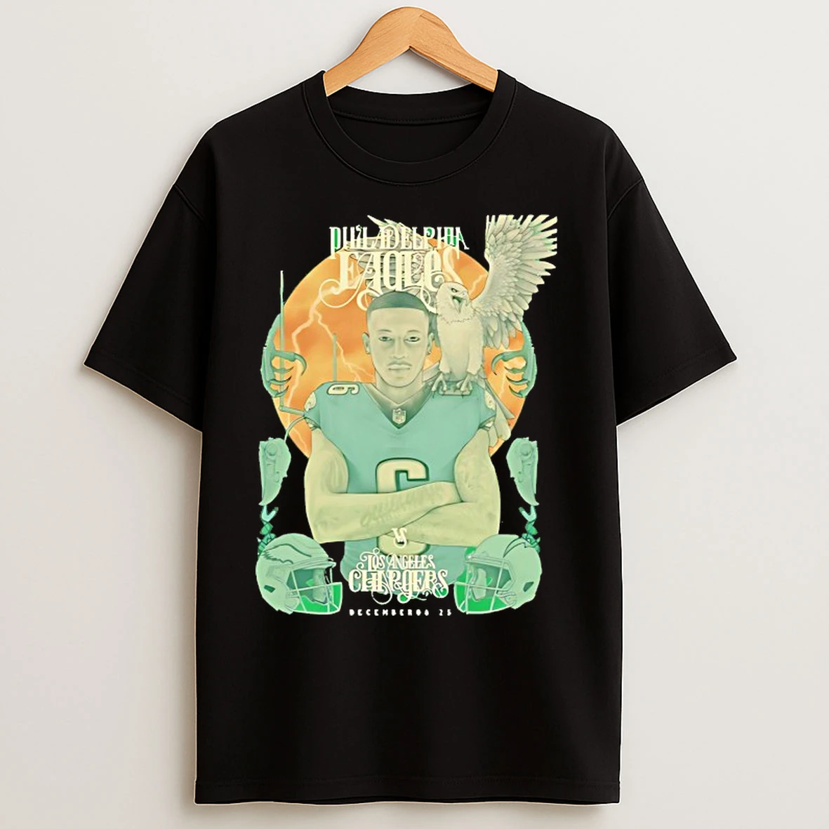 Classic Devonta Smith Philadelphia Eagles Vs Los Angeles Chargers T Shirts