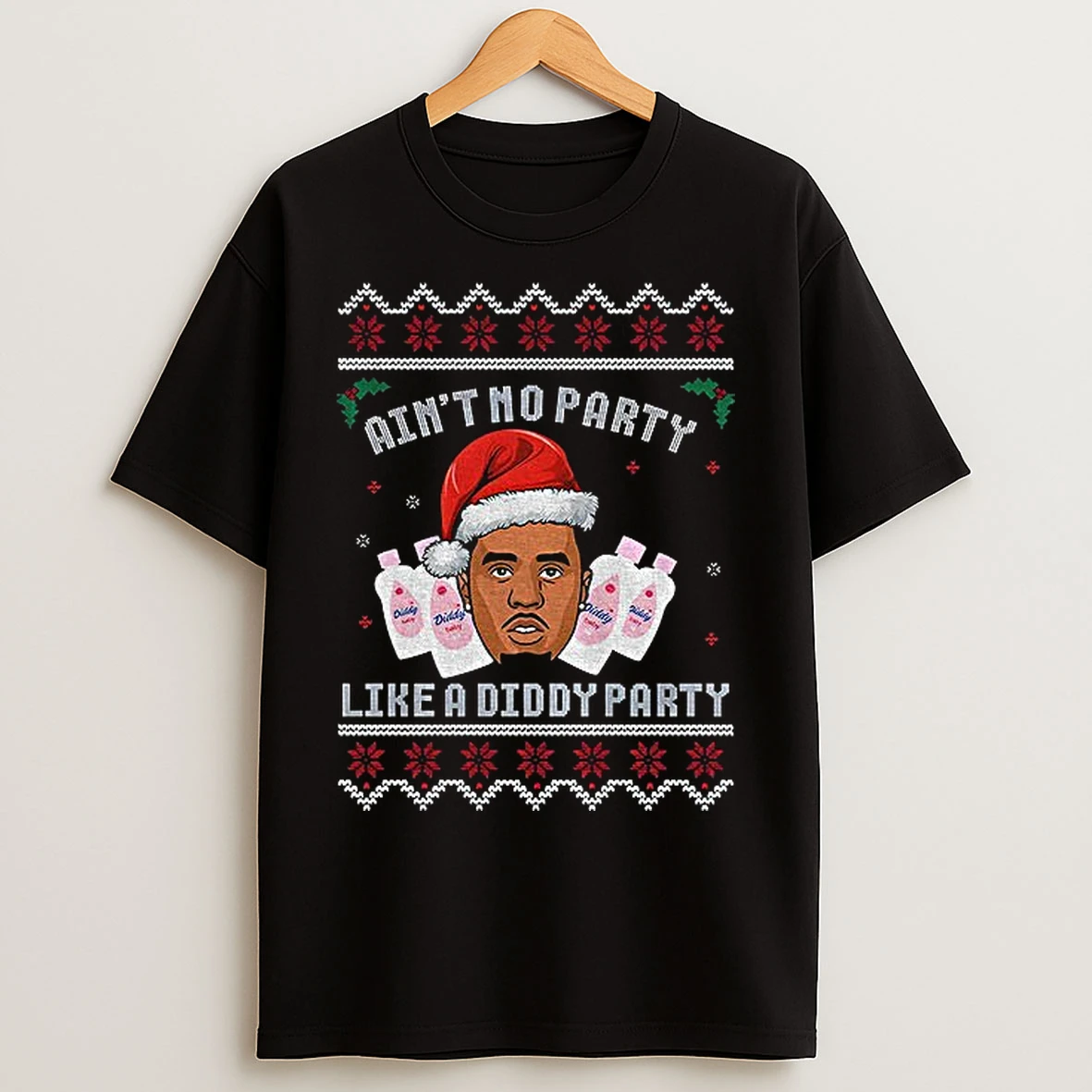 Classic Diddy Santa Hat Aint No Party Like A Diddy Party Christmas T Shirts