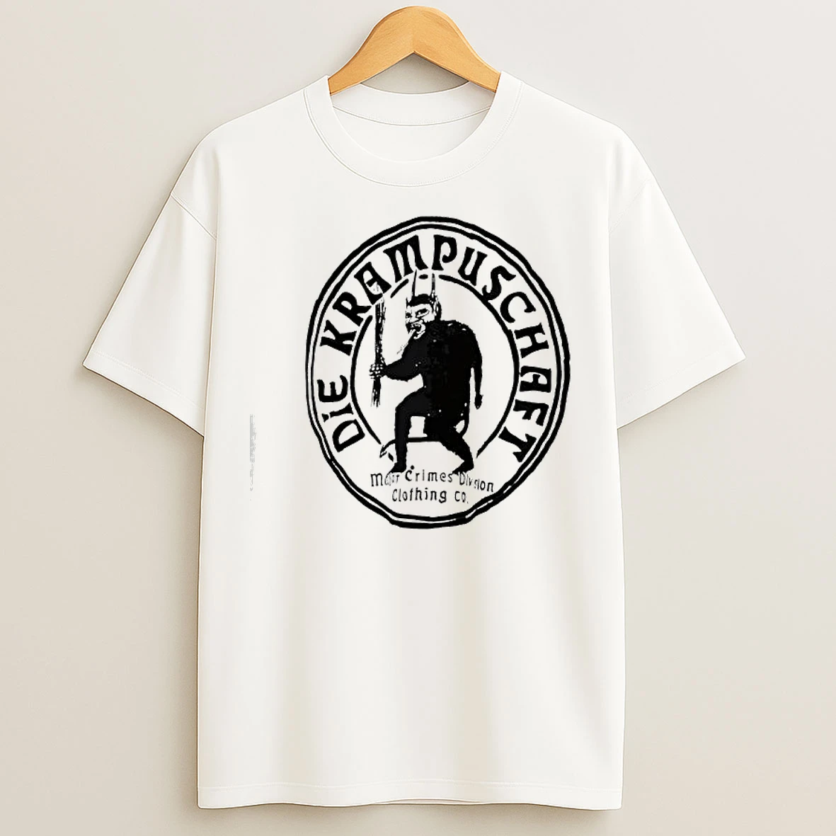 Classic Die Krampuschaft More Crimes Please Clothing Co Logo T Shirts