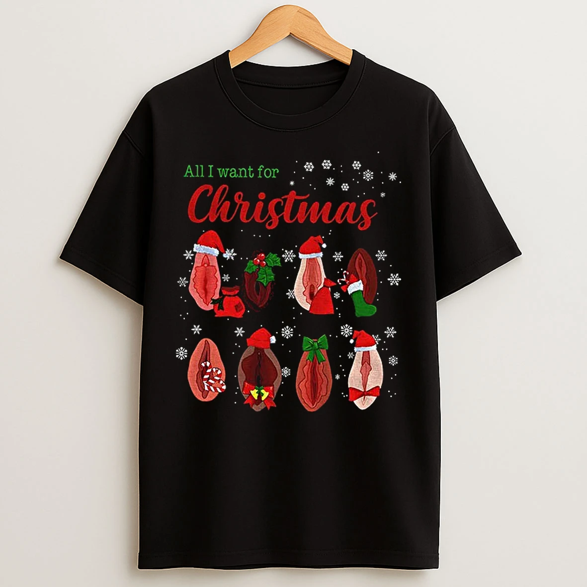 Classic Dirty Christmas All I Want For Christmas Is Vagina T Shirts