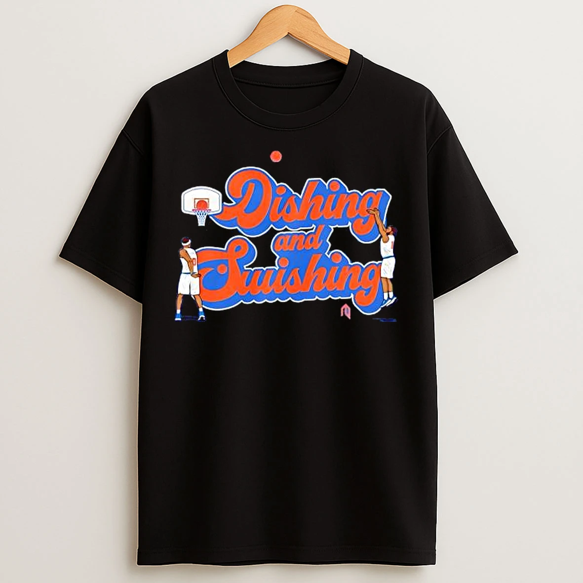 Classic Dishing And Swishing New York Knicks Players Graphic T Shirts