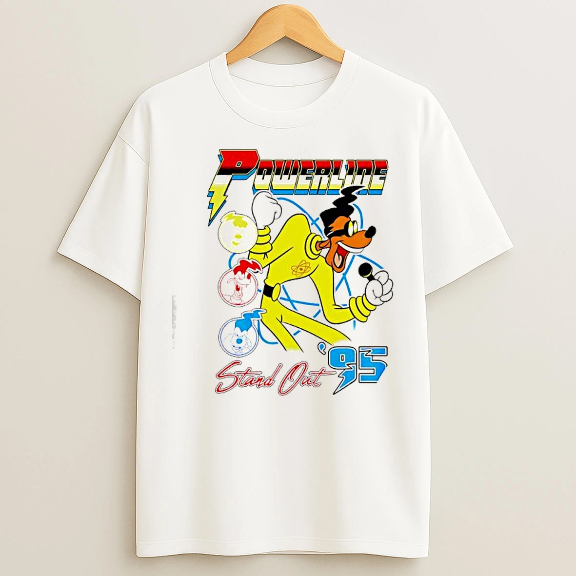 Classic Disney Stand Out Powerline Goofy Movie Concert Tour T Shirts