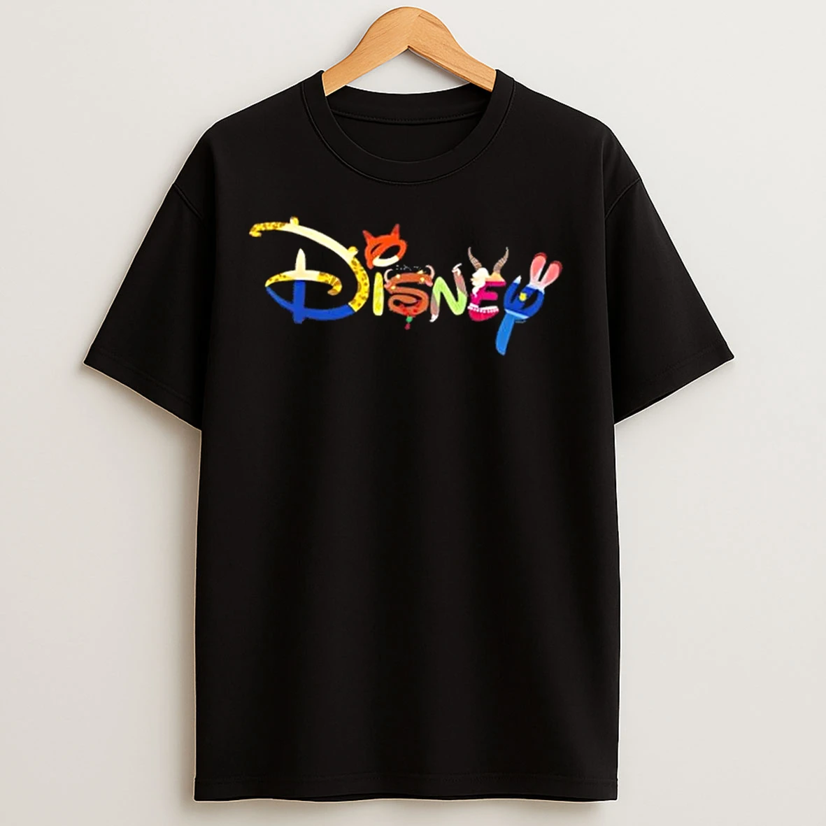 Classic Disney Zootopia Logo Group Matching Family Trip Vacation T Shirts