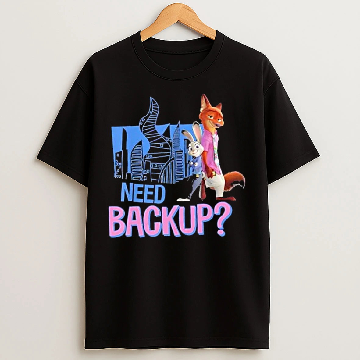 Classic Disney Zootopia Nick Wilde And Judy Hopps Need Backup T Shirts
