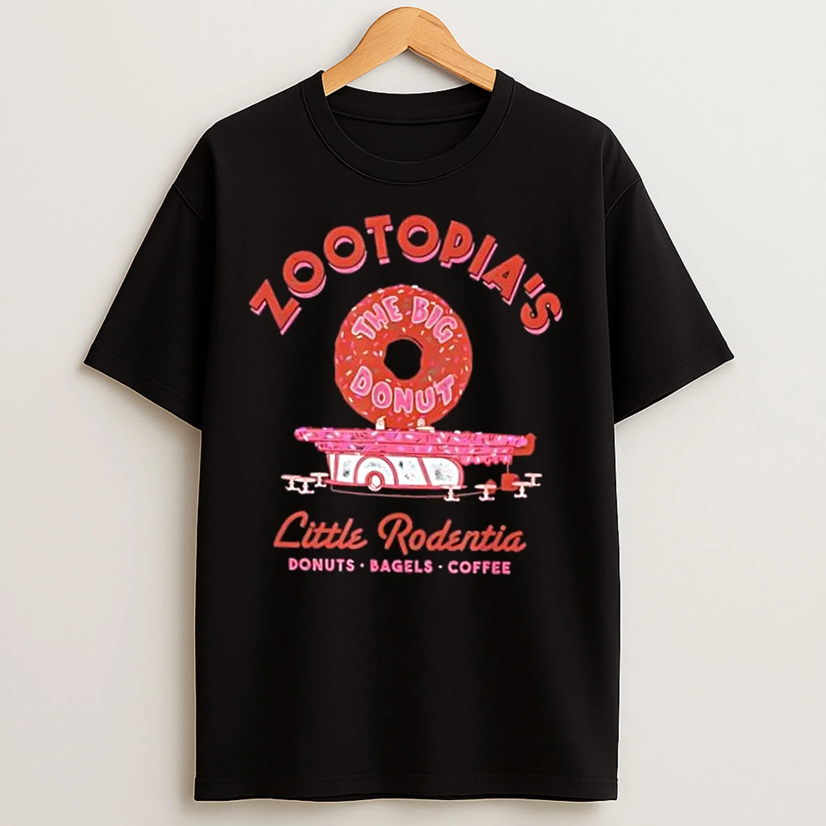 Classic Disney Zootopia The Big Donut Coffee T Shirts