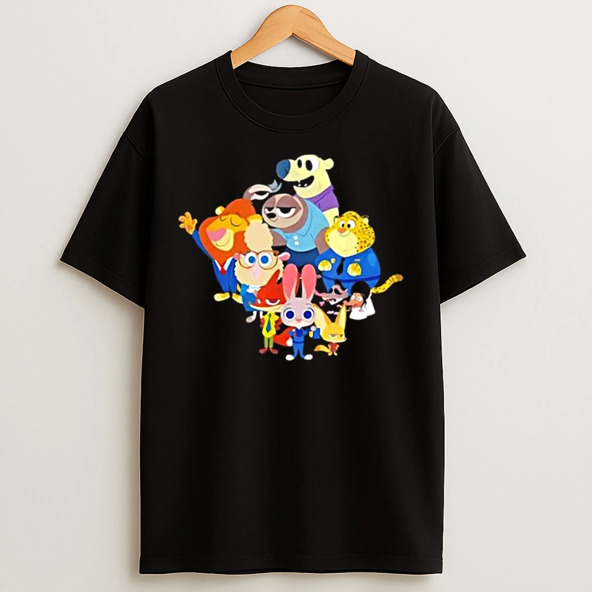 Classic Disney Zootopia The Gang Is All Here Group Shot Portrait T Shirts
