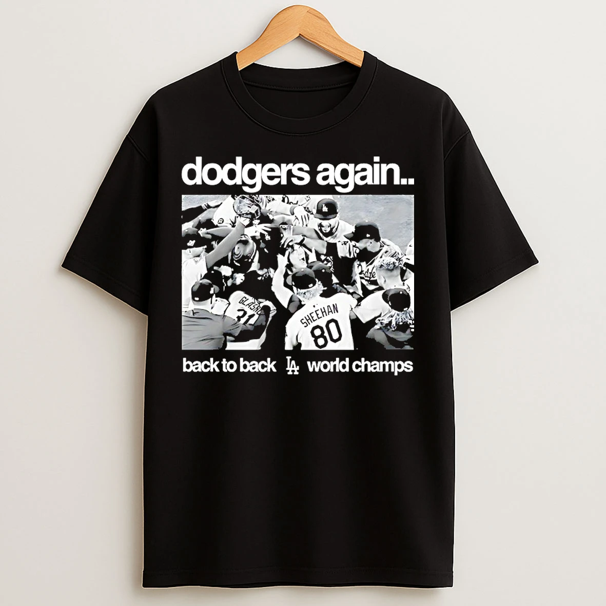 Classic Dodger Again Back To Back World Champs T Shirts