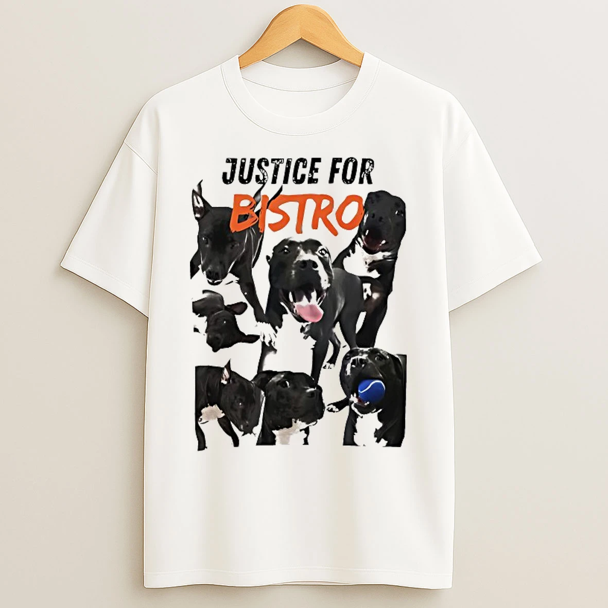Classic Dog Justice For Bistro T Shirts