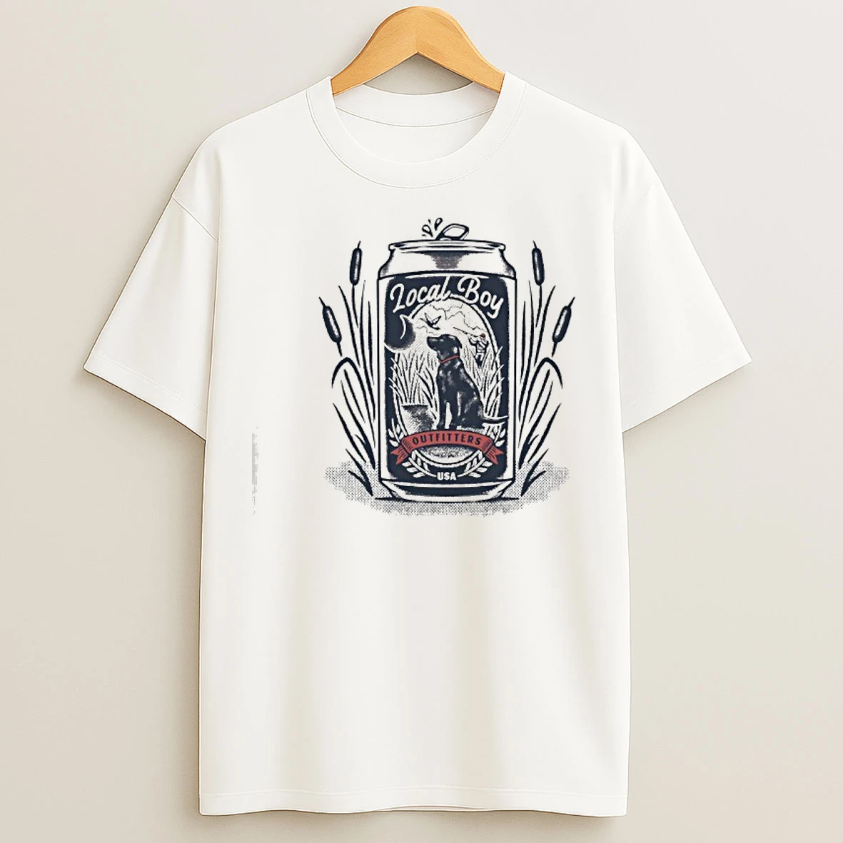 Classic Dog Local Boy Outfitters Usa T Shirts