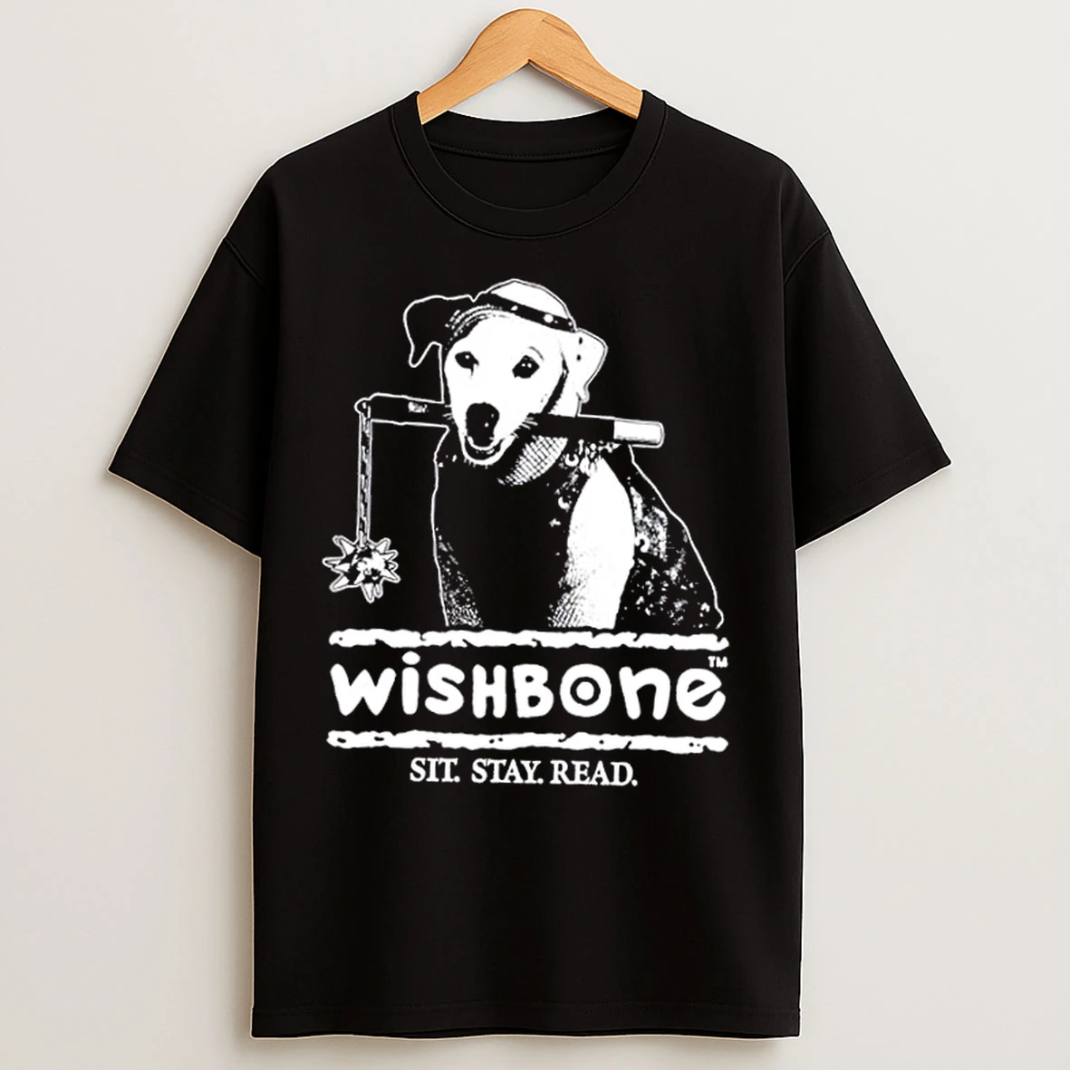 Classic Dog Wishbone Sit Stay Read T Shirts