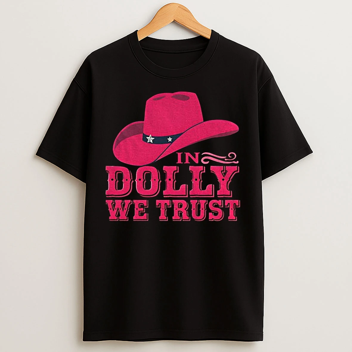Classic Dolly Parton Cowboy In Dolly We Trust Vintage T Shirts