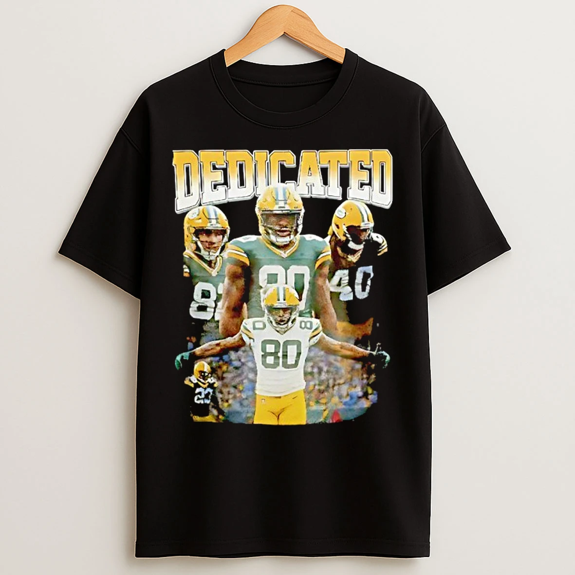Classic Donald Driver And Josh Whyle And Omar Brown Green Bay Packers Graphic T Shirts