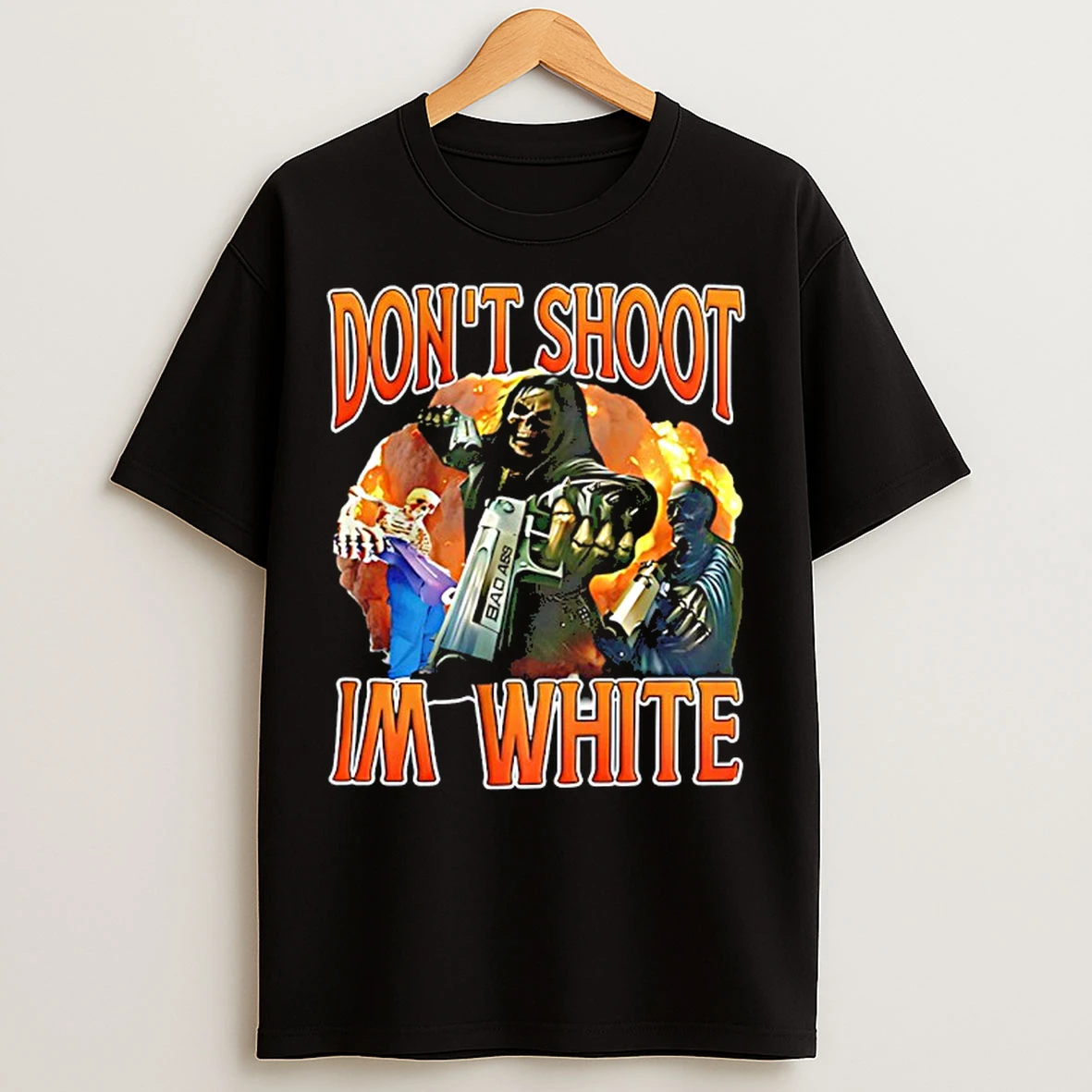 Classic Dont Shoot Im White Anti Discrimination T Shirts