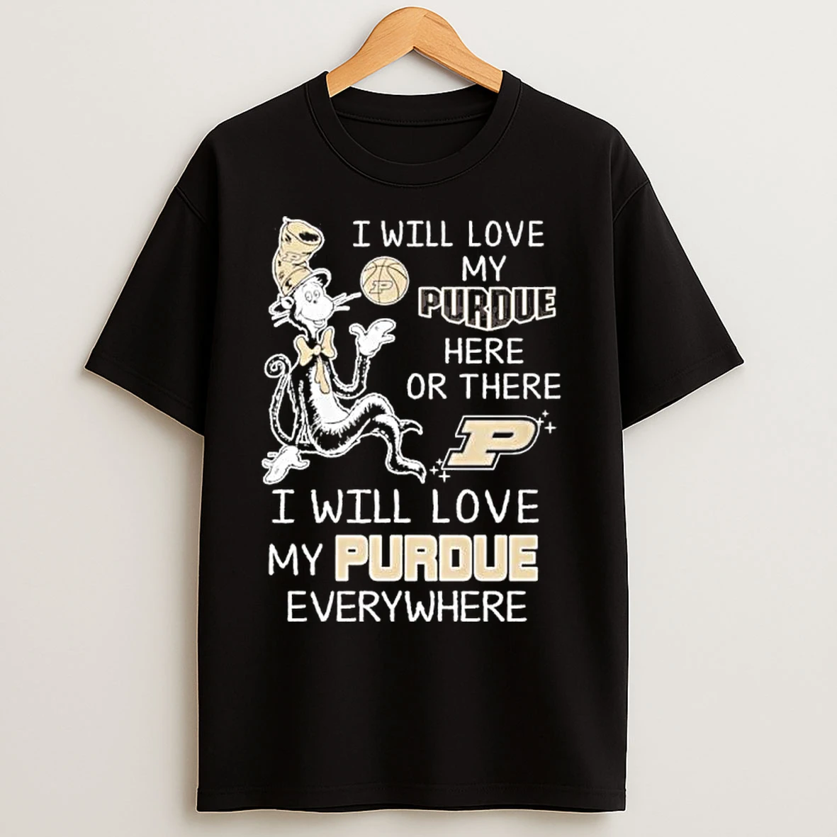 Classic Dr Seuss I Will Love My Purdue Volleyball Here Or There T Shirts