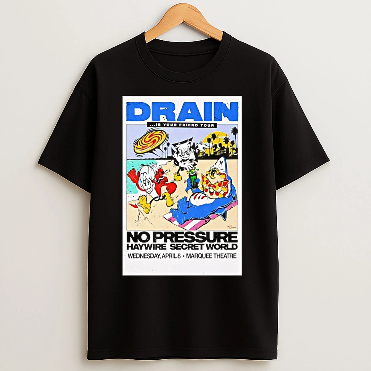 Classic Drain Apr 8 2026 Marquee Theatre In Tempe Az T Shirts