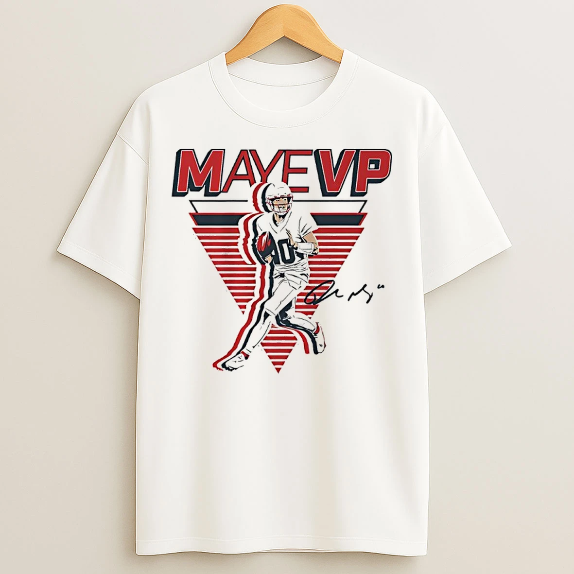 Classic Drake Maye Mayevp New England Patriots Signature T Shirts