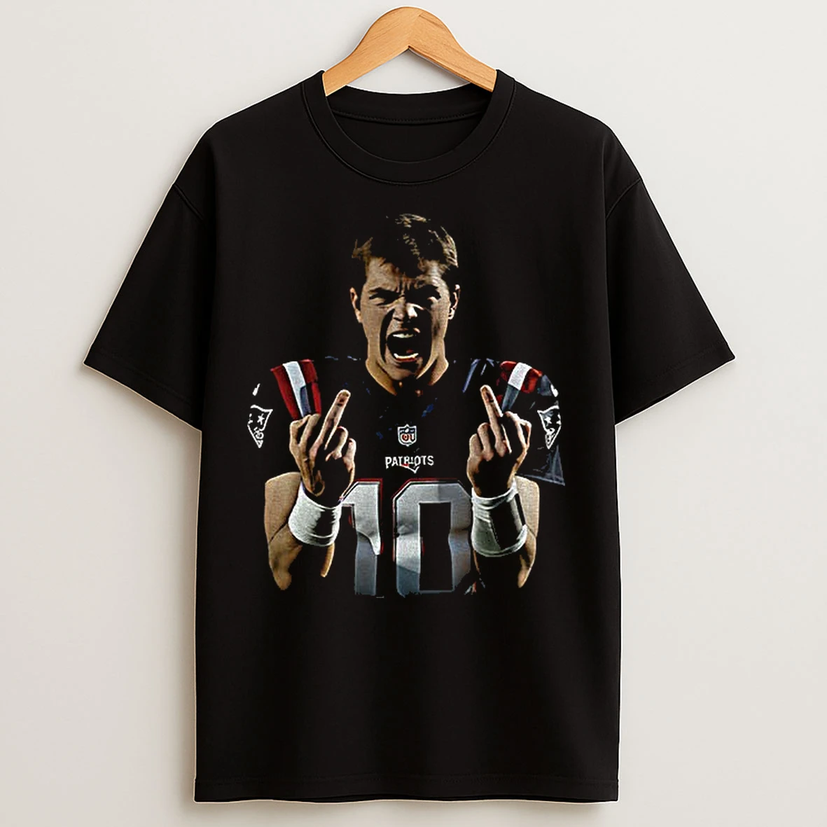 Classic Drake Maye Middle Finger Vintage T Shirts