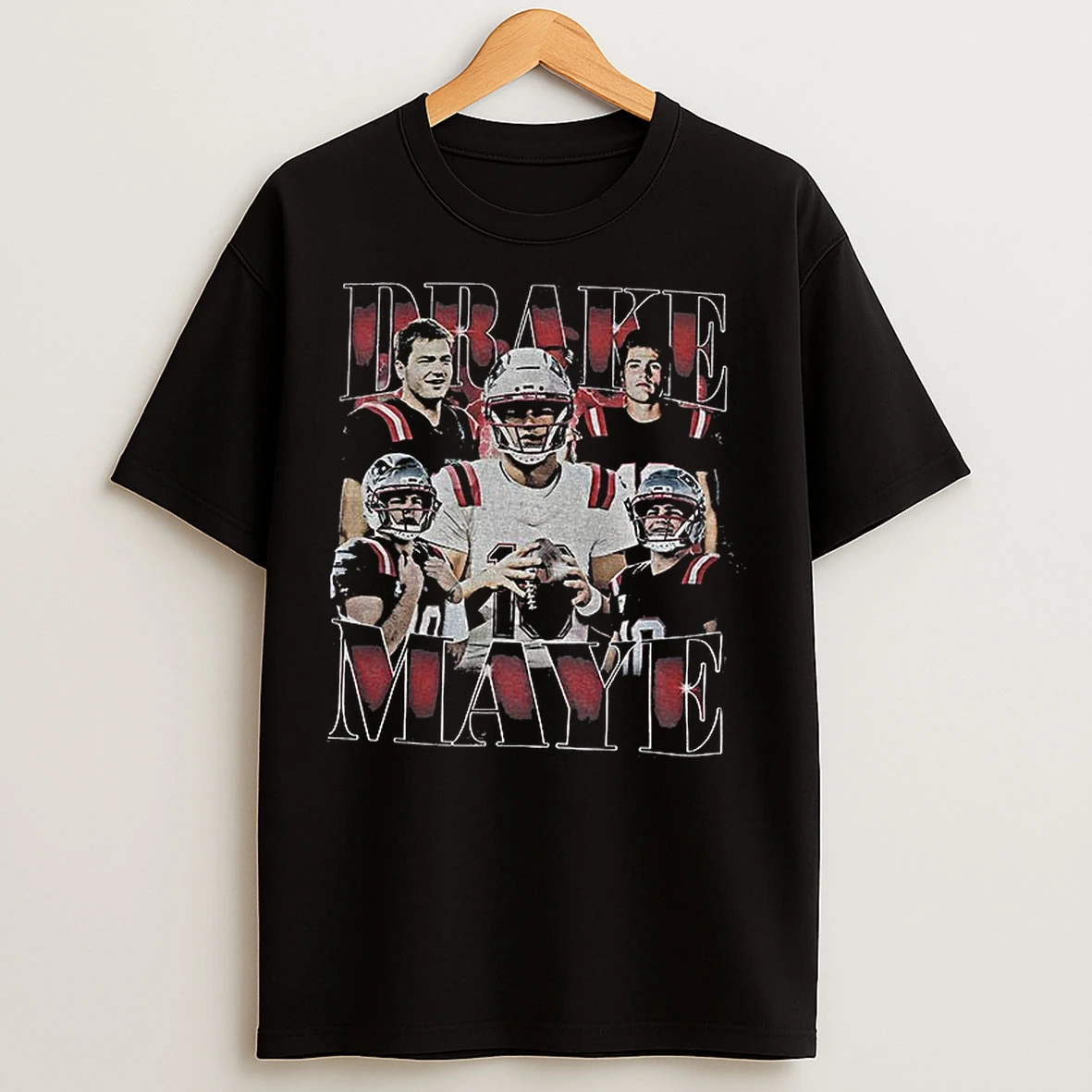 Classic Drake Maye New England Patriots National Football League Game Day Graphic T Shirts