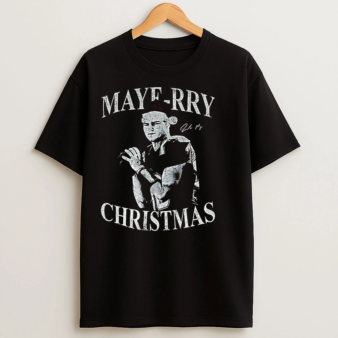 Classic Drake Maye New England Patriots Football Maye Rry Christmas Signature T Shirts