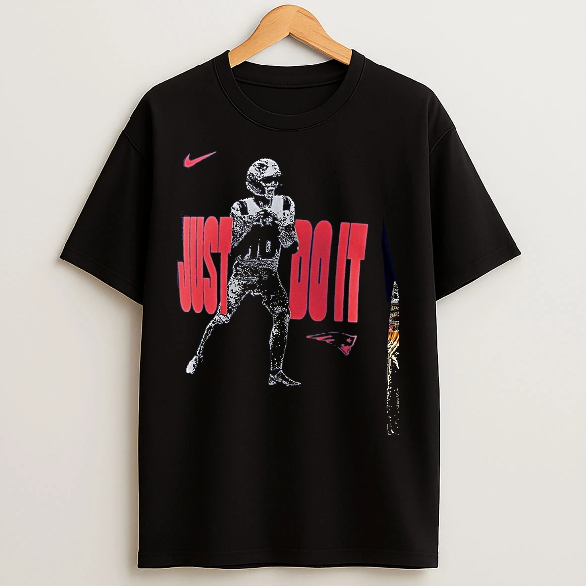 Classic Drake Maye Nike Just Do It New England Patriots T Shirts