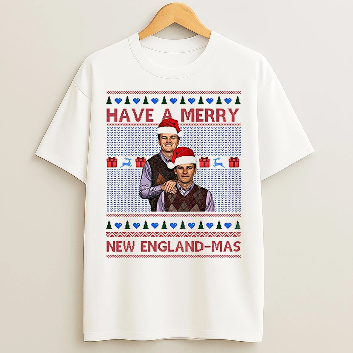 Classic Drake Maye Yearbook Photo Christmas Have A Merry New England Mas T Shirts