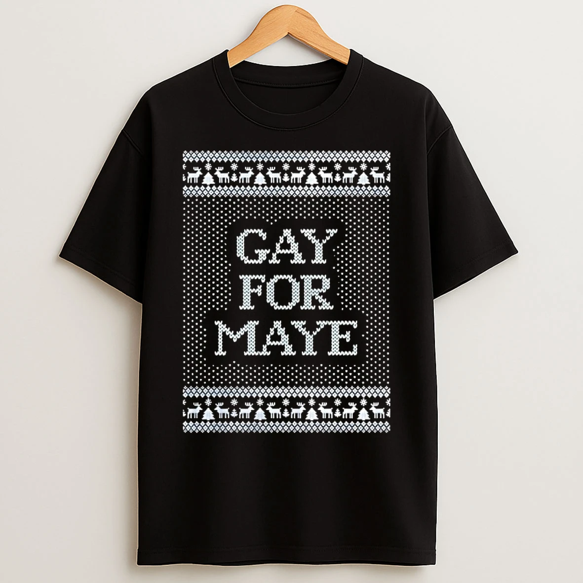 Classic Drake Maye Gay For Maye Tacky Ugly Christmas T Shirts