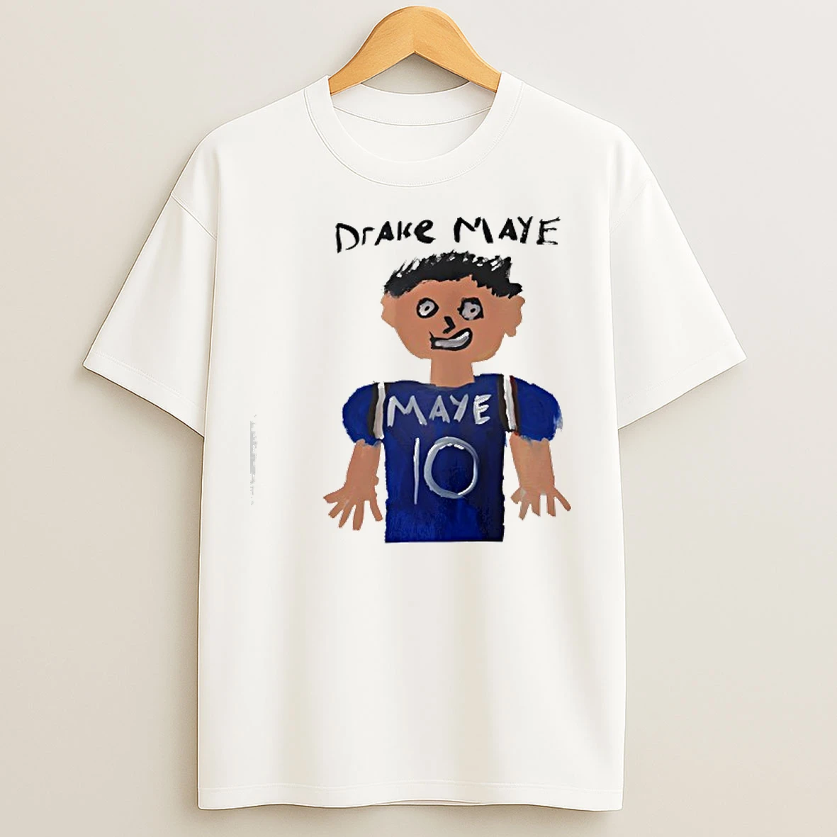 Classic Drake Maye Number 10 New England Patriots T Shirts