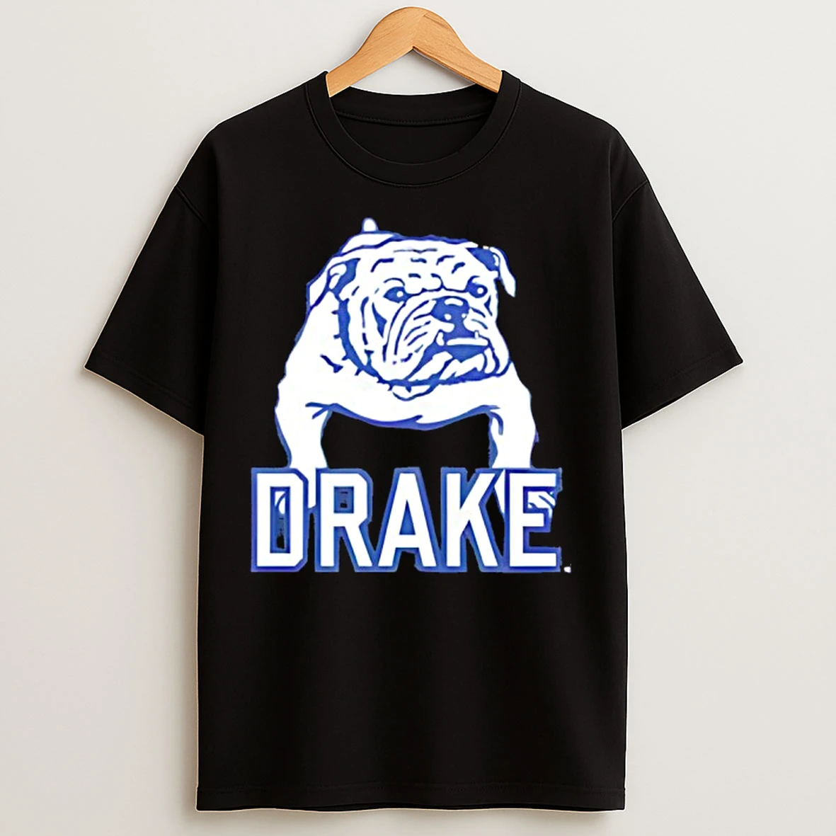 Classic Drake University Vault Bulldog Hooded T Shirts