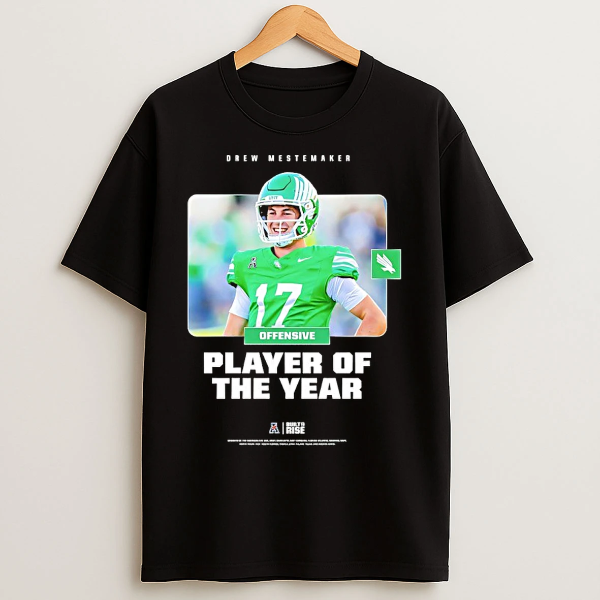Classic Drew Mestemaker North Texas Mean Green 2025 Player Of The Year T Shirts