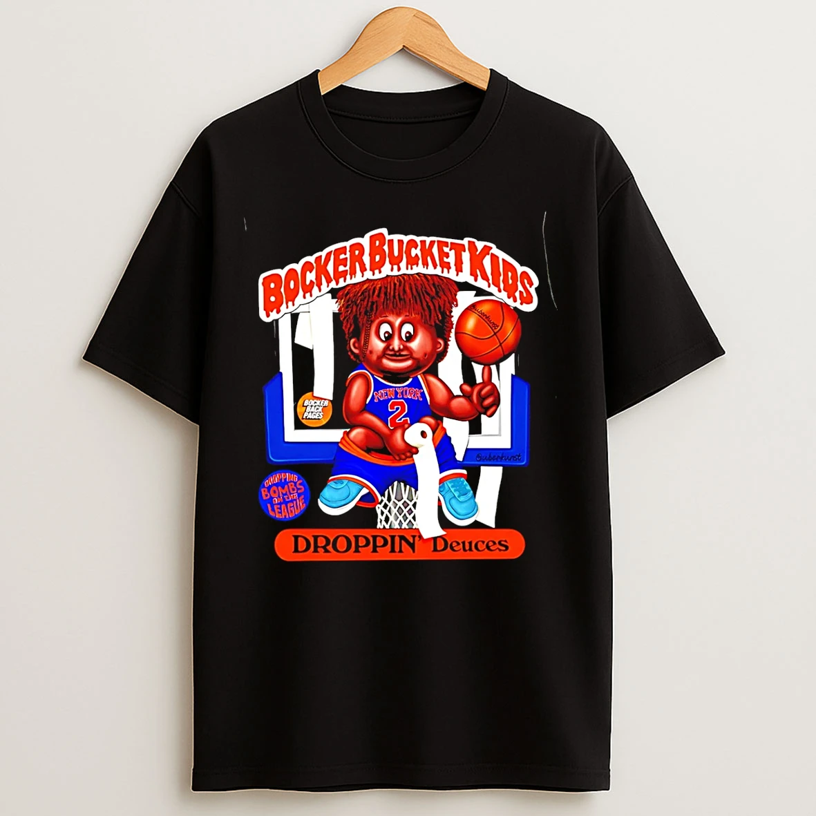 Classic Droppin Deuces Ny Knicks Caricature T Shirts