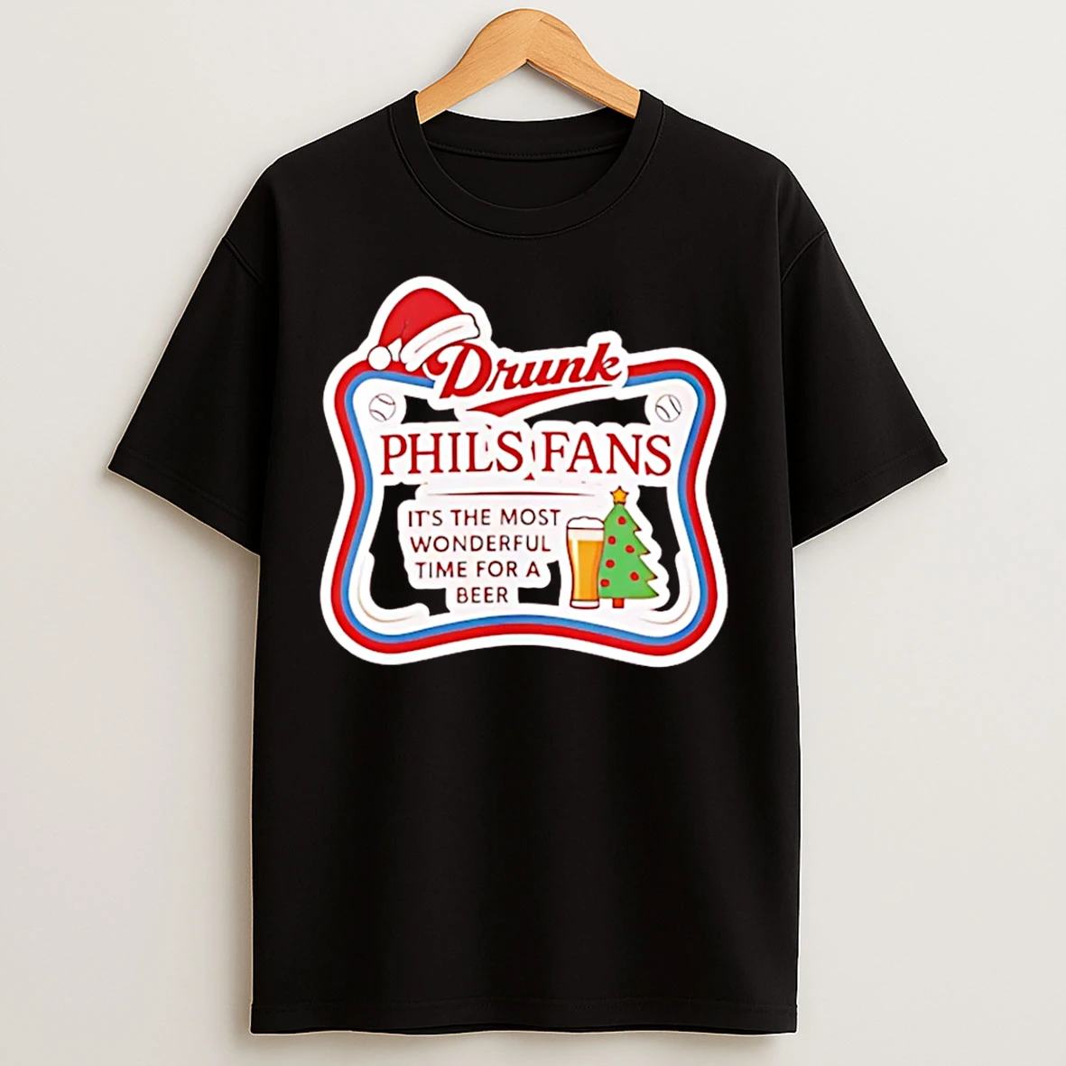 Classic Drunk Phillies Fans Holiday Christmas T Shirts
