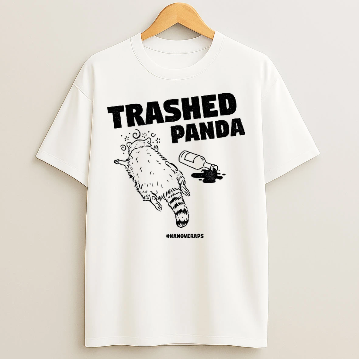 Classic Drunken Raccoon Trashed Panda T Shirts