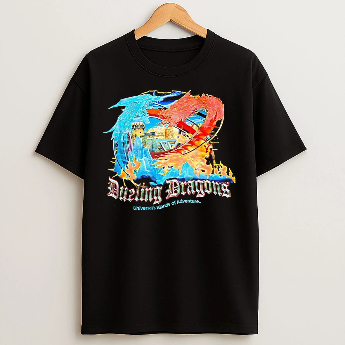 Classic Dueling Dragons Universals Islands Of Adventure Vintage T Shirts