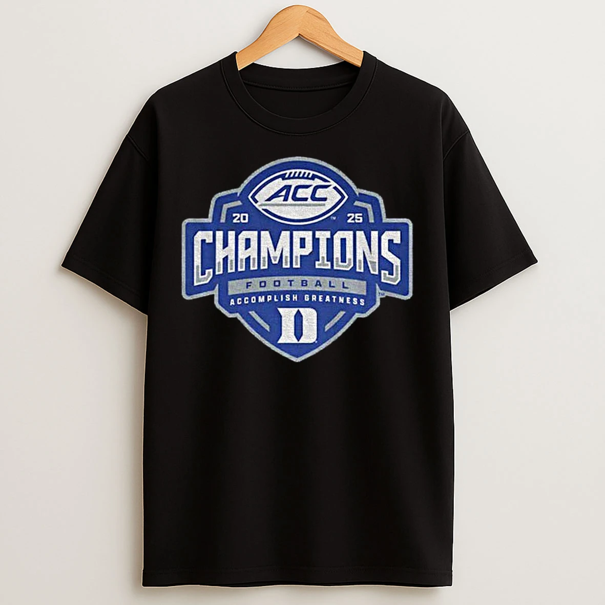 Classic Duke Blue Devils 2025 Acc Football Champions Locker Room T Shirts