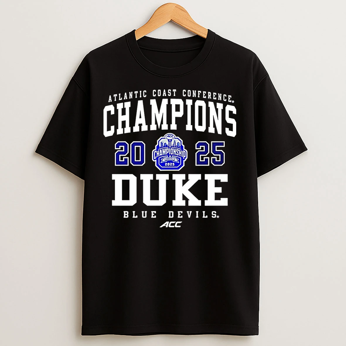 Classic Duke Blue Devils 2025 Acc Football Champions T Shirts
