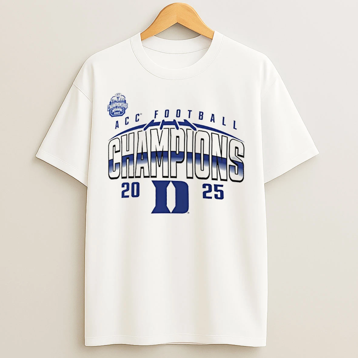 Classic Duke Blue Devils Acc Football Champions 2025 T Shirts
