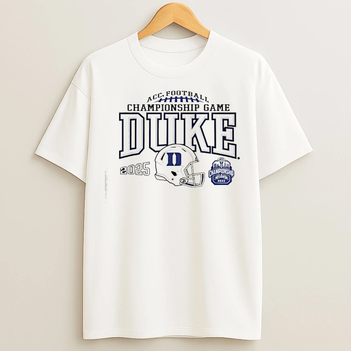 Classic Duke Blue Devils Acc Championship 2025 Football T Shirts