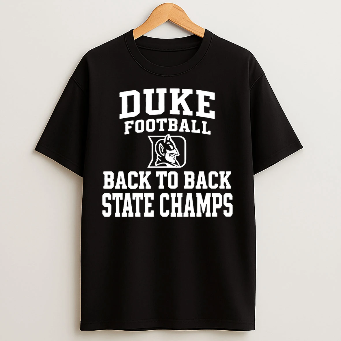 Classic Duke Blue Devils Football 2025 Back To Back State Champs T Shirts