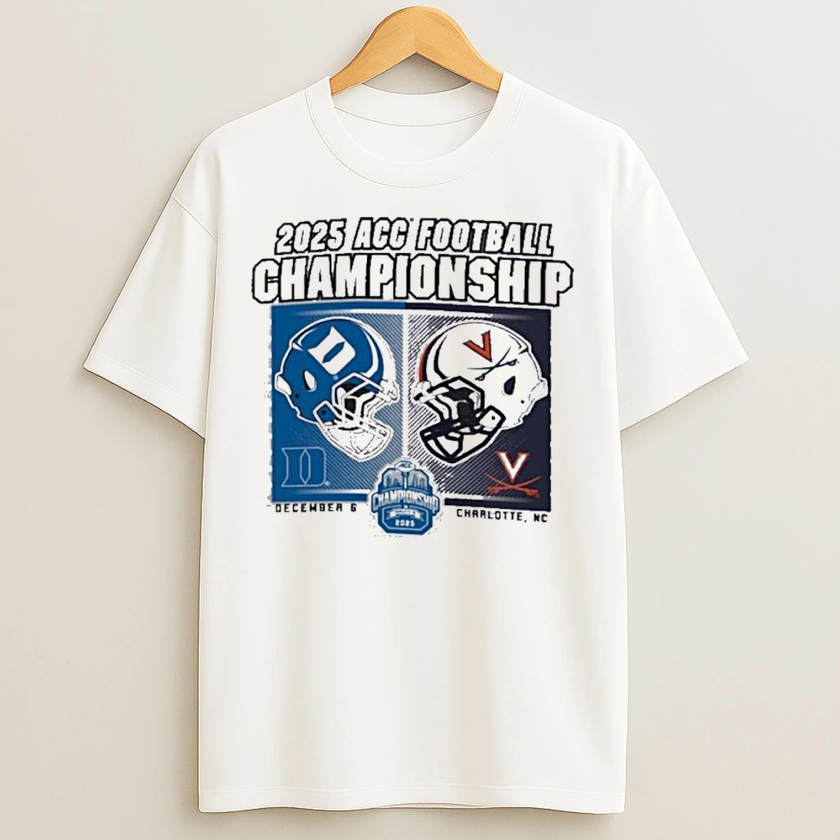 Classic Duke Vs Virginia 2025 Acc Football Championship December 6 T Shirts